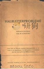 HALBLEITERPROBLEME BAND 2     PDF电子版封面     
