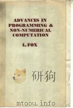 ADVANCES IN PROGRAMMING AND NON-NUMERICAL COMPUTATION（ PDF版）