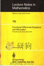 LECTURE NOTES IN MATHEMATICS 799 FUNCTIONAL DIFFERENTIAL EQUATIONS AND BIFURCATION     PDF电子版封面  3540099867  A.F.IZE 