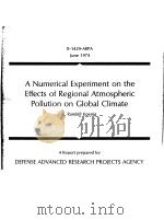A NUMERICAL EXPERIMENT ON THE EFFECTS OF REGIONAL ATMOSPHERIC POLLUTION ON GLOBAL CLIMATE（ PDF版）