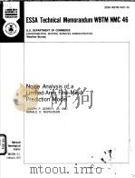 ESSA TECHNICAL MEMORANDUM WBTM NMC 46 NOISE ANALYSIS OF A LIMITED-AREA FINE-MESH PREDICTION MODEL     PDF电子版封面    JOSEPH P.GERRITY JR. AND RONAL 