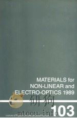 MATERIALS FOR NON-LINEAR AND ELECTRO-OPTICS  1989（ PDF版）