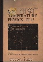 LOW TEMPERATURE PHYSICS-LT 13  VOLUME 2（ PDF版）