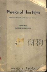PHYSICS OF THIN FILMS  ADVANCES IN RESEARCH AND DEVELOPMENT  VOLUME 8     PDF电子版封面  0125330081  GEORG HASS  MAURICE H.FRANCOMB 