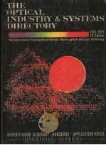 THE OPTICAL INDUSTRY & SYSTEMS PURCHASING DIRECTORY  1972-1973  19TH     PDF电子版封面     