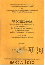 PROCEEDINGS OF THE INTERNATITONAL SYMPOSIUM ON REMOTE SENSING FOR OBSERVATION AND INVENTORY OF EARTH     PDF电子版封面    G.HILDEBRANDT  H.-J.BOEHNEL 