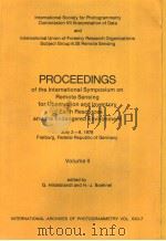 PROCEEDINGS OF THE INTERNATITONAL SYMPOSIUM ON REMOTE SENSING FOR OBSERVATION AND INVENTORY OF EARTH（ PDF版）