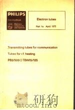 ELECTRON TUBES PART 1A APRIL 1973     PDF电子版封面     