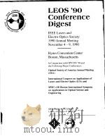 LEOS'90 IEEE LASERS AND ELECTRO-OPTICS SOCIETY ANNUAL MEETING CONFERENCE DESIGN（ PDF版）