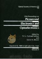 OSA PROCEEDINGS ON PICOSECOND ELECTRONICS AND OPTOELECTRONICS  VOLUME 4（ PDF版）
