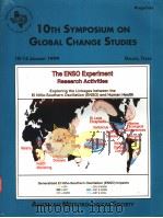 10TH SYMPOSIUM ON GLOBAL CHANGE STUDIES（ PDF版）