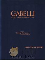 GABELLI  ASSET MANAGEMENT INC     PDF电子版封面     