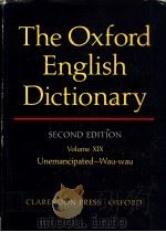 THE OXFORD ENGLISH DICTIONARY  SECOND EDITION  VOLUME 19（1989 PDF版）