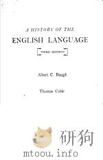 A HISTORY OF THE ENGLISH LANGUAGE  THIRD EDITION（1981年 PDF版）
