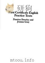FIRST CERTIFICATE ENGLISH PRACTICE TESTS（1985 PDF版）