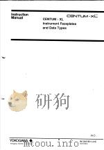 CENTUM-XL INSTRUMENT FACEPLATES AND DATA TYPES  IM 34A1B11-01E  2ND EDITION（ PDF版）