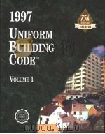 1997 UNIFORM BUILDING CODETM  VOLUME 1     PDF电子版封面  188459087X   
