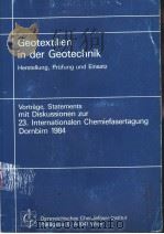 GEOTEXTILIEN IN DER GEOTECHNIK     PDF电子版封面     