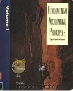 FUNDAMENTAL ACCOUNTING PRINCIPLES  EIGHTH CANADIAN EDITION  VOLUME 1   1996  PDF电子版封面  0256175063   