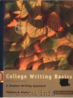 COLLEGE WRITING BASICS  A STUDENT-WRITING APPROACH  FIFITH EDITION（ PDF版）