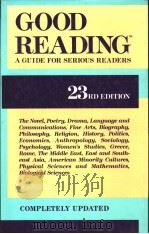 COOD READING TM A GUIDE FOR SERIOUS READERS  23RD EDITION     PDF电子版封面     