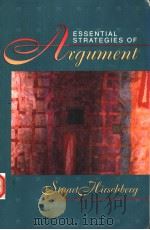ESSENTIAL STRATEGIES OF ARGUMENT     PDF电子版封面     