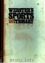 WEBSTER'S SPORTS DICTIONARY   1976年  PDF电子版封面     