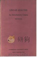 LINEAR ANALYSIS  AN INTRODUCTORY COURSE   1990  PDF电子版封面  7506212072  BELA BOLLOBAS 