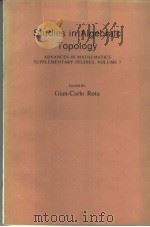 STUDIES IN ALGEBRAIC TOPOLOGY     PDF电子版封面    GIAN-CARLO ROTA 
