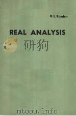 REAL ANALYSIS     PDF电子版封面    H.L.ROYDEN 