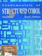 FUNDAMENTALS OF STRUCTURED COBOL  THIRD EDITION   1991  PDF电子版封面  0673521133   