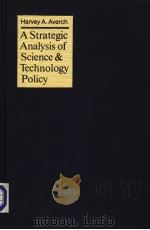 A STRATEGIC ANALYSIS OF SCIENCE & TECHNOLOGY POLICY     PDF电子版封面    HARVEY A AVERCH 