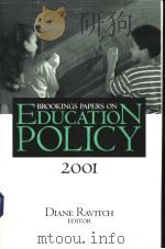 BROOKINGS PAPERS ON EDUCATION POLICY 2001     PDF电子版封面    DIANE RAVITCH 