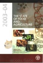 FAO AGRICULTURE SERIES NO.35  THE STATE OF FOOD AND AGRICULTURE  2003-04     PDF电子版封面  9251050791   