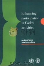 ENHANCING PARTICIPATION IN CODEX ACTIVITIES  AN FAO/WHO     PDF电子版封面     
