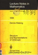 LECTURE NOTES IN MATHEMATICS  1084     PDF电子版封面  038713865X   