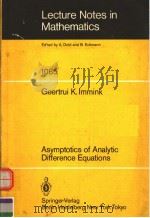 ASYMPTOTICS OF ANALYTIC DIFFERENCE EQUATIONS     PDF电子版封面  0387138676   