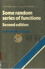 SOME RANDOM SERIES OF FUNCTIONS  SECOND EDITION     PDF电子版封面     