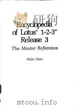 ENCYCLOPEDIA OF LOTUS 1-2-3 RELEASE 3 THE MASTER REFERENCE     PDF电子版封面     