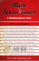 MAJOR SOCIAL ISSUES  A MULTIDISCIPLINARY VIEW（ PDF版）