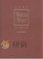 1997 WHO'S WHO IN CANADA  88ST EDITION     PDF电子版封面     