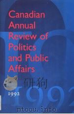 CANADIAN ANNUAL REVIEW OF POLITICS AND PUBLIC AFFAIRS  1992（ PDF版）