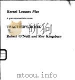 KERNEL LESSONS PLUS  TEACHER'S BOOK     PDF电子版封面     