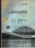 OPTIMAL DIAMETER B-SERIES PROPELLERS  NO.245   1982  PDF电子版封面     