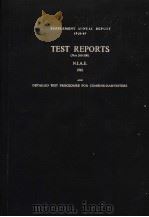 SUPPLEMENT ANNUAL REPORT 1960-61  TEST REPORTS  （NOS 266-300）  N.I.A.E.  1961     PDF电子版封面     