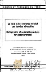 REFRIGERATION OF PERISHABLE PRODUCTS FOR DISTANT MARKETS     PDF电子版封面     