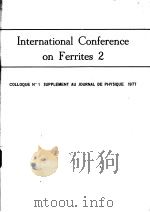 INTERNATIONAL CONFERENCE ON FERRITES 2（ PDF版）