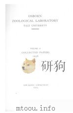 OSBORN ZOOLOGICAL LABORATORY YALE UNIVERSITY  VOLUME 18  1936     PDF电子版封面     