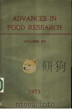 ADVANCES IN FOOD RESEARCH VOLUME 20     PDF电子版封面    C.O.CHICHESTER 