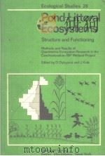 POND LITTORAL ECOSYSTEMS  STRUCTURE AND FUNCTIONING     PDF电子版封面  3540085696  D.DYKYJOVA AND J.K VET 